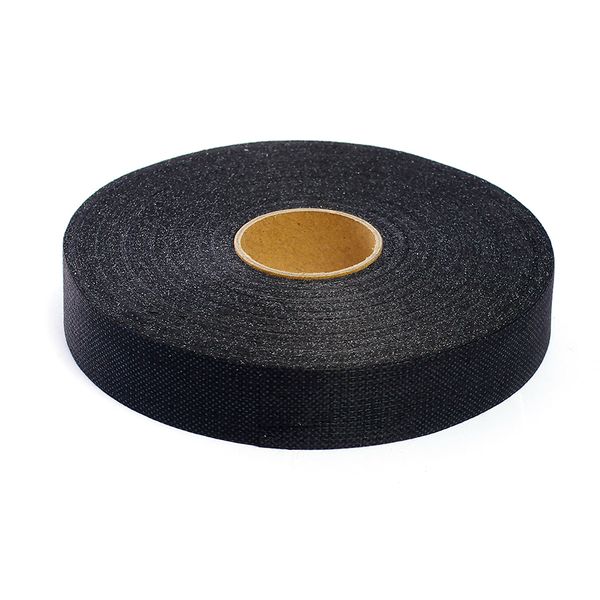 Лента клеевая нитепрошивная по долевой 25 мм, черный 4725B, 10 рул. по 100 м, Ideal