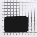 Термозаплатка, ткань, 52x78мм (черный (black)), AZ03, 10 шт