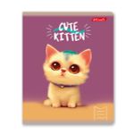 Тетрадь ученическая общая, глянцевая ламинация, A5+ 48 л. на скобе 65 г/м², белизна 100%, 10 шт, клетка в термоусадочной пленке, 000735 Мордашки, Светоч 48ТЕТк-004