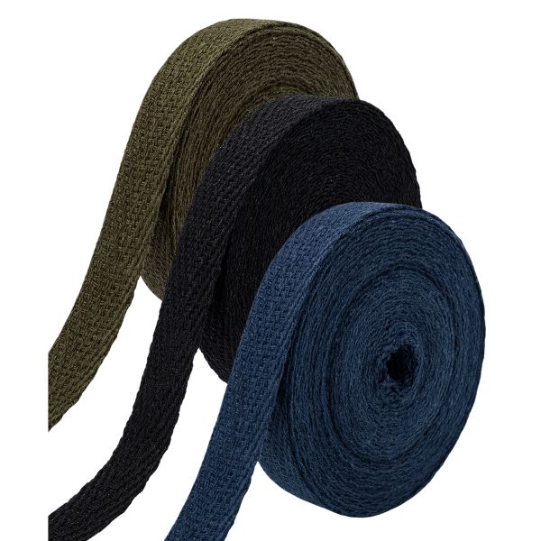 Тесьма (лента) киперная (100% х/б) 10 мм / 3 шт по 4.57 метров, 2.5 г/м, ассорти №14, 3 цвета