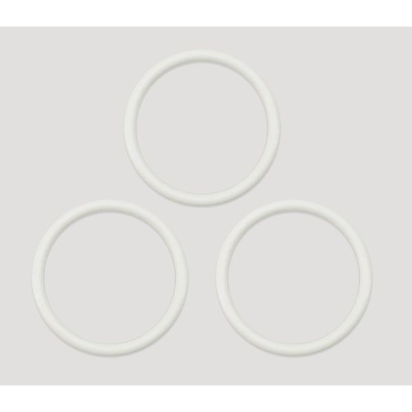 Кольца для бюстгальтера металл ⌀18.0 мм, 004 приглушенный белый, Arta, 50 шт