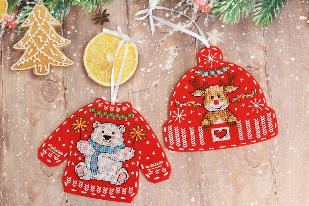 Набор для вышивания нитками МП Студия (Жар-птица), Северный привет, 10х11 см