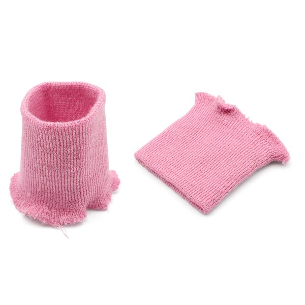 Манжеты трикотажные 6.0х7.0 см, 1 пара, тонкие малые 14 кл, 1х1, 401/8 миндальный, розовый