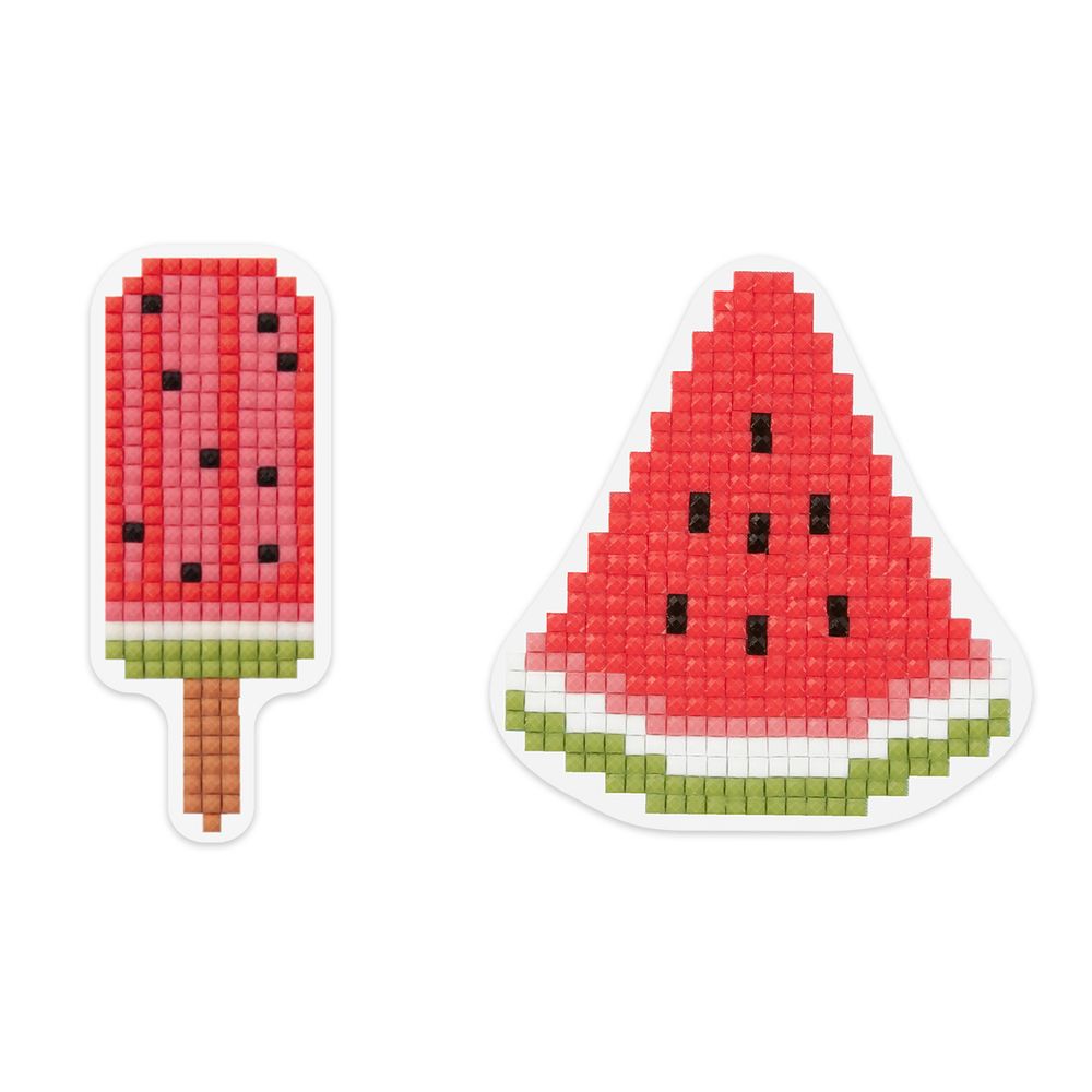 Алмазная (кристальная) мозаика Фрея, магнит Эскимо, 3х7,5 см