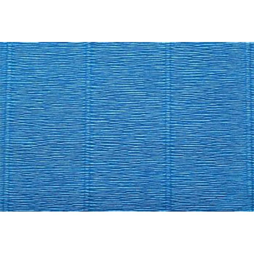 Бумага гофрированная (креповая) 180 г/м², 50 см / 2.5 метра, 557 св.синий, Blumentag GOF-180
