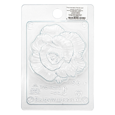 Пластиковая форма, Роза фактурная