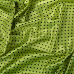 Ткань блузочная Poly satin 75 г/м², 200х145 см, 20 салатовый/ черный, Gamma PSS-002