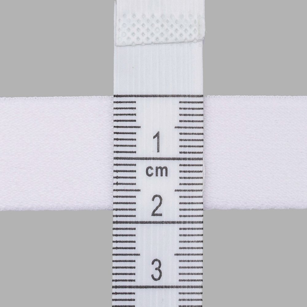 Резинка бельевая (бретелечная) 18.0 мм / 25 метров, белый, S090295