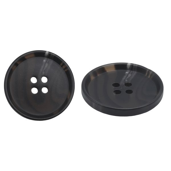 Пуговицы 4 прокола 44L=28 мм, col. А черный, 36 шт, CN2833