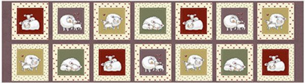 Ткань для пэчворка Peppy 4505 Panel, отрез 60х110 см, 146 г/м², 623, Stof