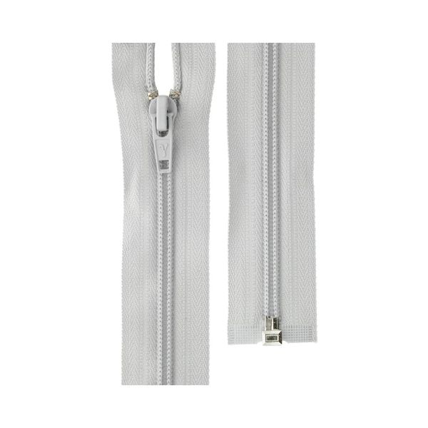 Молния спираль (витая) Т5 (5 мм) 1 зам., разъем., 70 см, 329 серебристо-серый, G105 Gamma, 10 шт