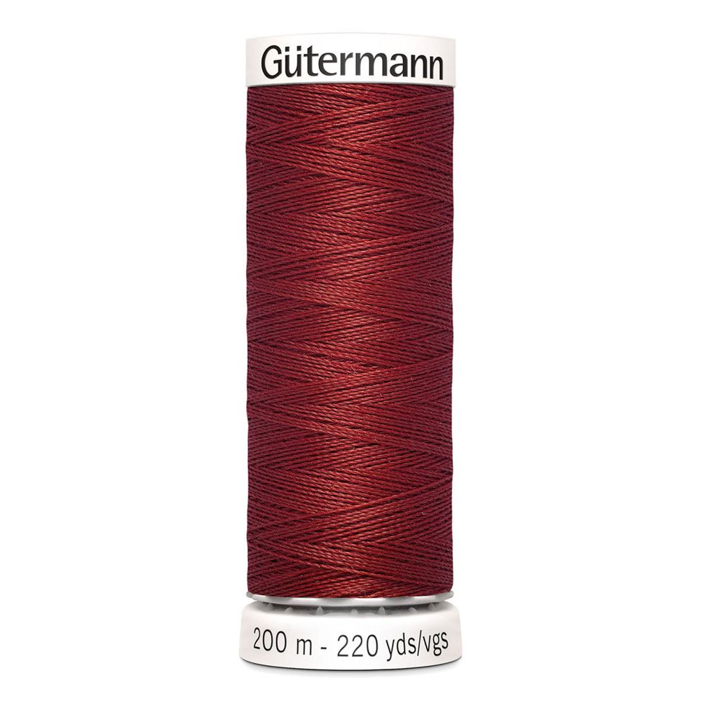 Нитки универсальные Gutermann Sew-all 100 (200 метров), 5 кат. | 221 красно-терракотовый