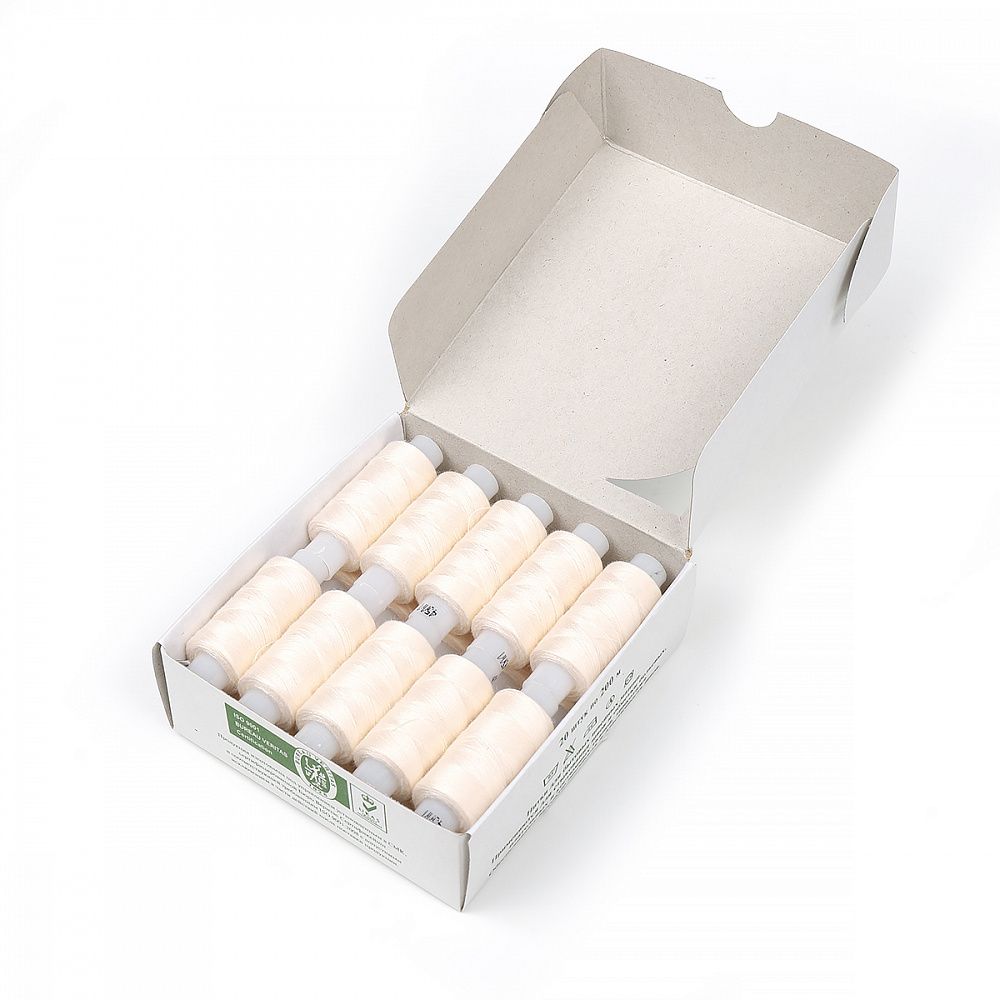 Нитки армированные ПНК им.Кирова 45ЛЛ, бытовые, 200 м / 20 кат., 0103 кремовый