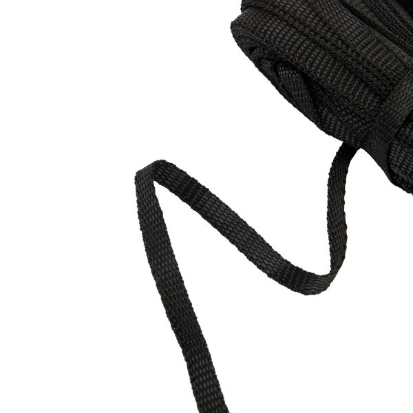 Стропа (ременная лента) 10 мм / 25 метров, толщ. 1.03 мм, [4.7 г/пог.м], 100% п/п, черный, Gamma С3871Г17