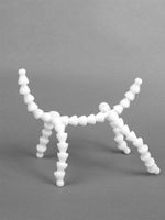 Скелет для игрушки с хвостом 23 см, передние лапы 7 звеньев 8см задние лапы 9 звеньев -10см