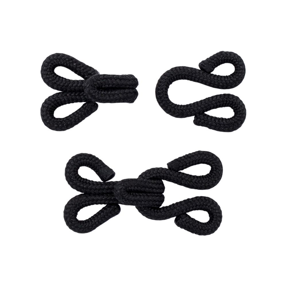 Крючки пришивные в оплетке 10х25 мм, цв.черный, 100 шт