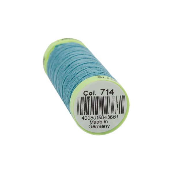 Нитки отделочные Gutermann Top Stitch, 30м, 714 умеренный аквамарин, 5 катушек