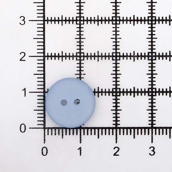 Пуговицы на 2 прокола 22L (14мм), пластик (col.40 светло-голубой), CR-K18M, 144 шт