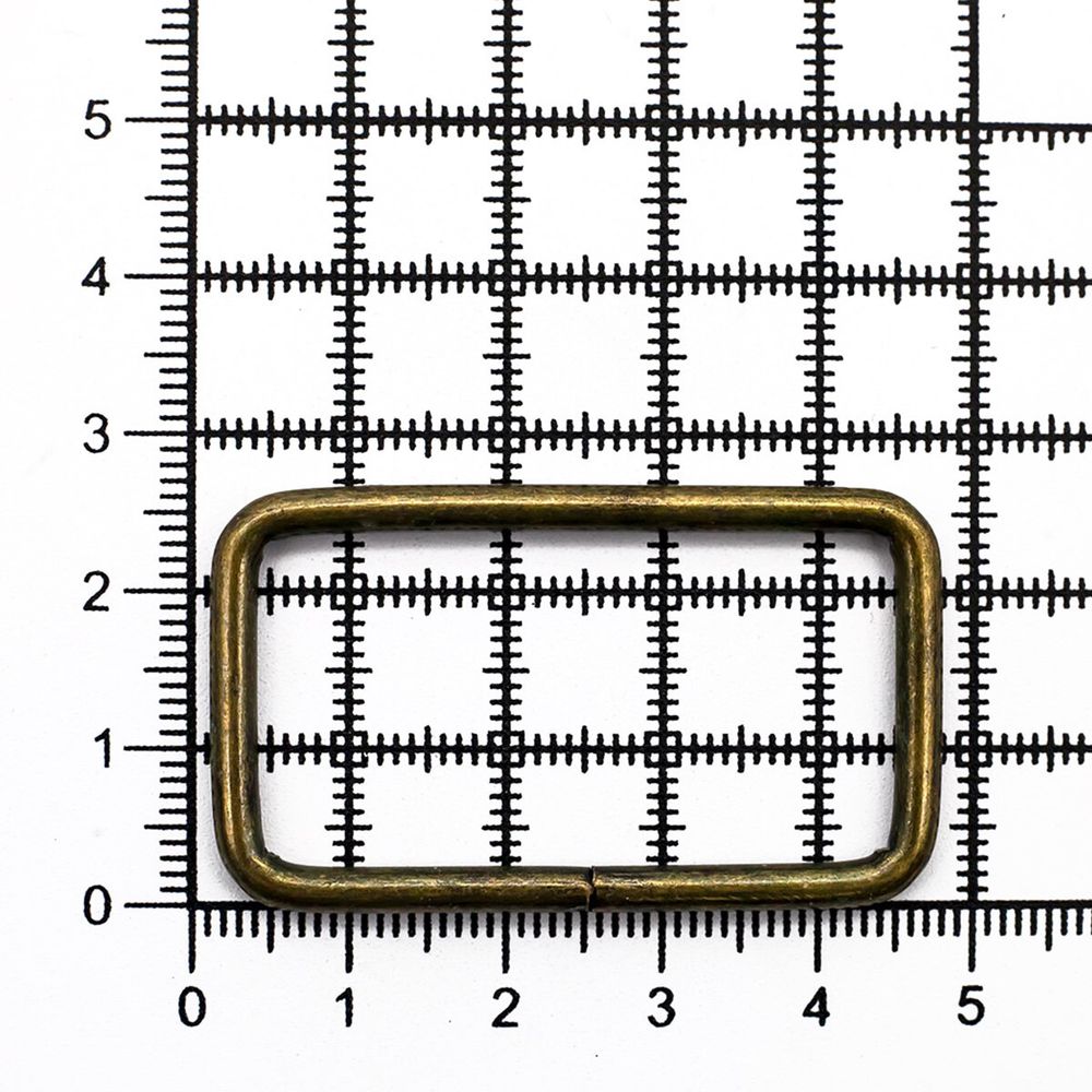 Рамка прямоугольная металл 40х3 мм (латунь), 100 шт