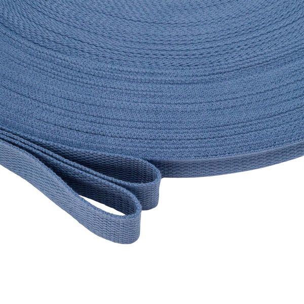 Стропа (ременная лента) 26 мм / 100 метров, [17.55 г/пог.м], матовая, имитация хлопка, 108 св.серый, 3Al357