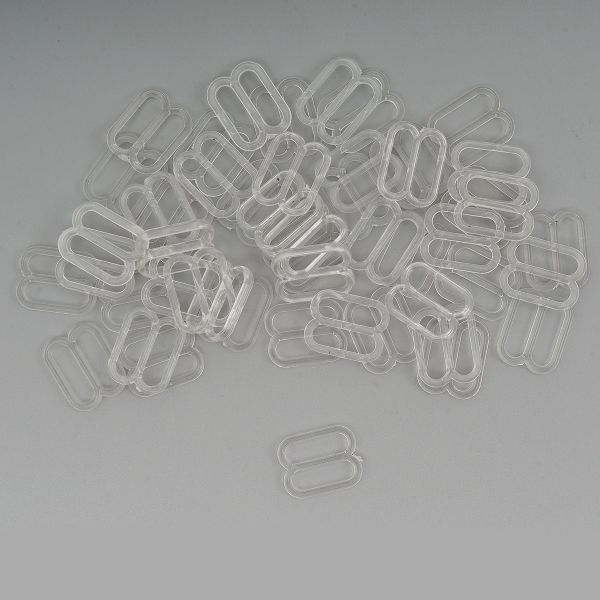 Рамки-регуляторы для бюстгальтера пластик 12.0 мм, 50 шт, прозрачный