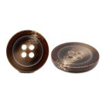 Пуговицы 4 прокола мужская костюмные 543294/4 40 (5406 коричн, глянц.), 24 шт