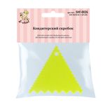 Кондитерский скребок 9х9 см, треугольный, S-Chief SHF-0026
