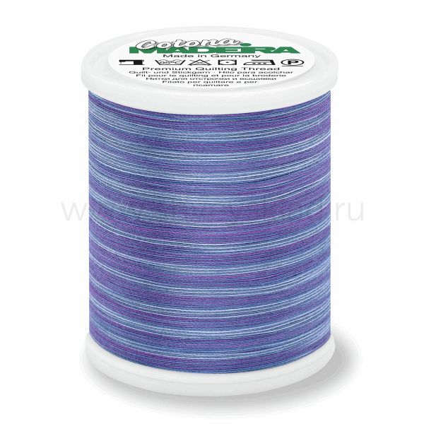 Нитки вышивальные хлопок Madeira Cotona multicolor №30, 400 м, цв. 508, 9331, 5 катушек