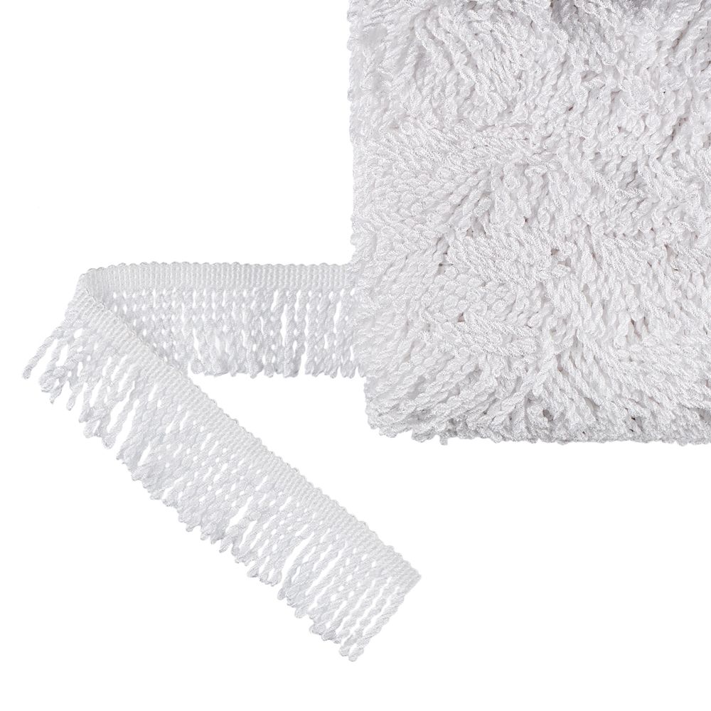 Бахрома отделочная 35.0 мм / 25 метров, витая, 001 белый, Gamma 442