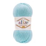 Пряжа Alize (Ализе) Cotton Baby Soft / уп.5 мот. по 100 г, 270м, 040 голубой А