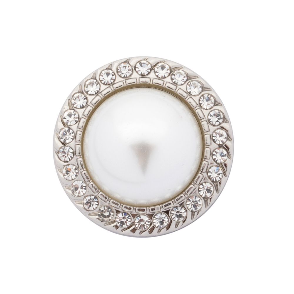 Пуговицы на ножке 36L=23 мм, металл, Silver (серебристый), 10 шт, MP15