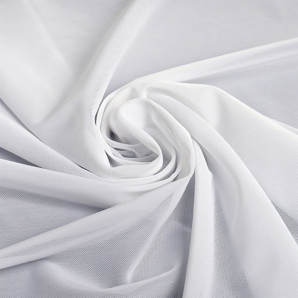 Сетка бельевая эластичная утягивающая 190 г/м², шир.152 см / 5 метров, 001 белый /OLG008.001/5/