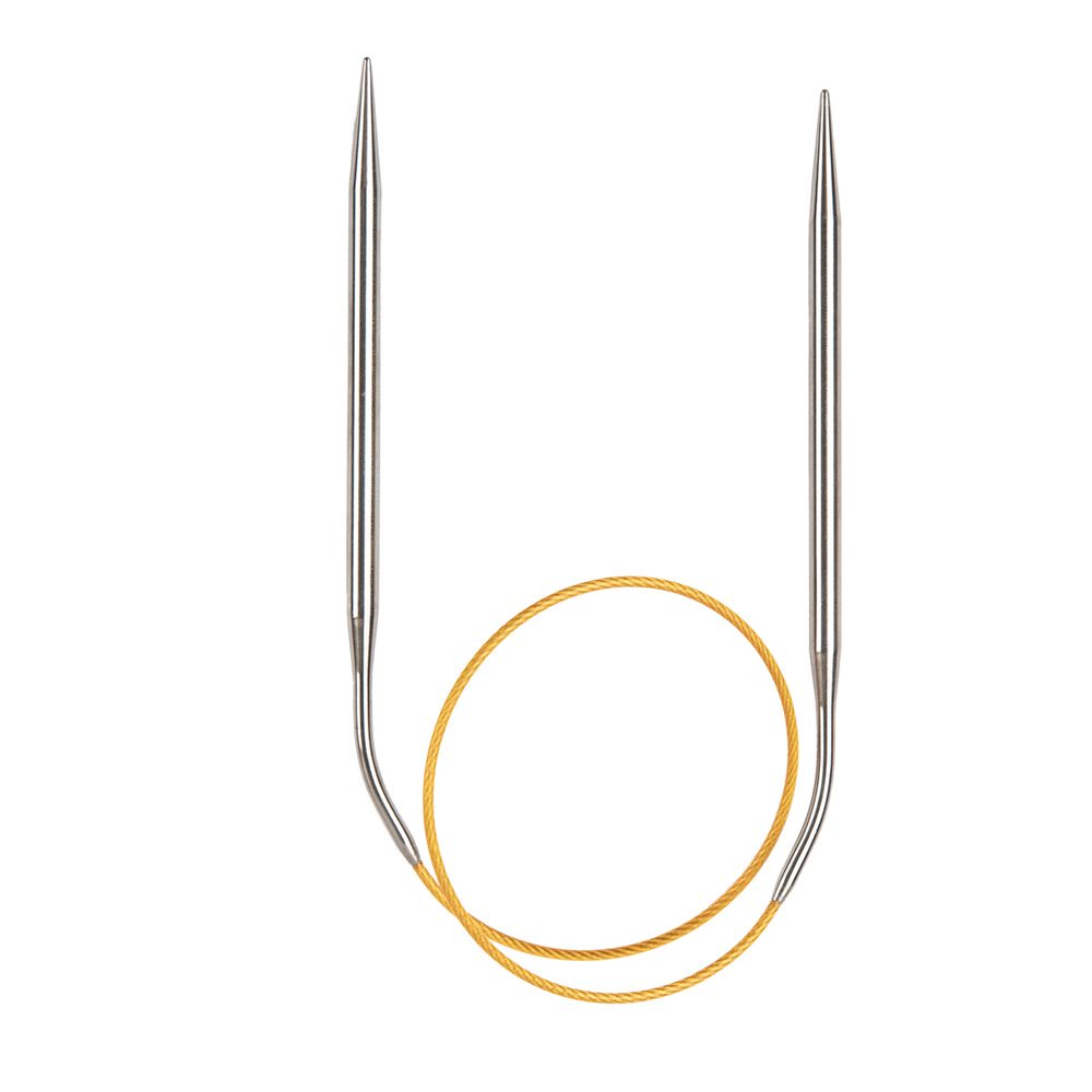 Спицы круговые ⌀4.5 мм, 40 см, с металлическим тросиком, Alpina SIL-40