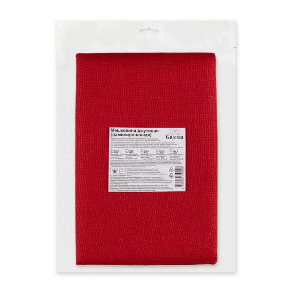 Мешковина ламинированная 287 г/м², 100х135 см, 05 красный, Gamma PDLF