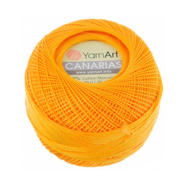 Пряжа YarnArt (ЯрнАрт) Canarias / уп.10 мот. по 20 г, 203м, 5307 оранжевый