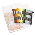 Набор для вышивания нитками Созвездие, Ромашки 23х25см