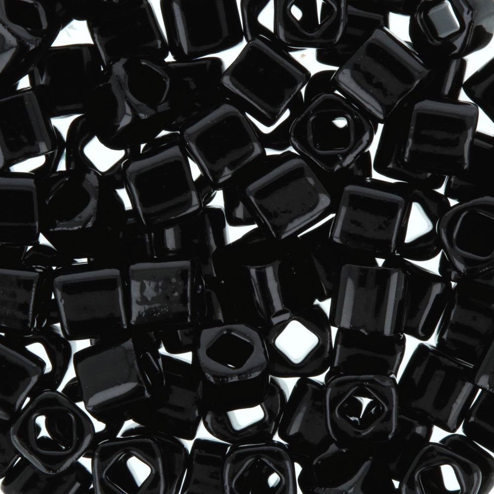 Бисер Toho Cube 1 (3 мм), 5х5 г, 0049 черный
