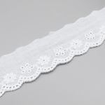 Кружево шитьё 30 мм / 13.72 м, 100% хлопок, белоснежный