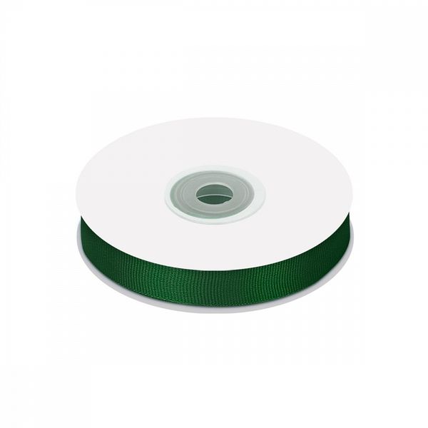Лента репсовая (в рубчик) 15.0 мм / 22.8±1 метра, 587 т.зеленый, Magic4Hobby