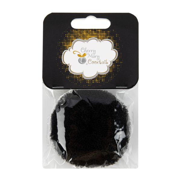 Бублик для волос ⌀7.5±0.5 см, 5 шт, №01 чёрный, Cherry Mary VX07058