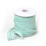 Лента бархатная (тесьма) 10.0 мм / 22.86±1 метров, арт.10VR16 нейлон цв.мятный