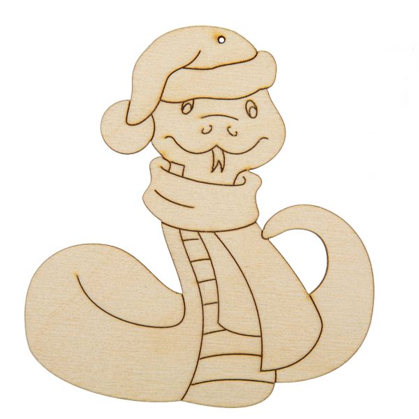 Подвеска Змея фанера 9х7х0.3 см, 02, Mr.Carving ВД-1258