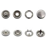 Кнопка рубашечная (джерси) закрытая ⌀9.5 мм, ≈144 шт, МЕТАЛЛ, никель, NEW STAR