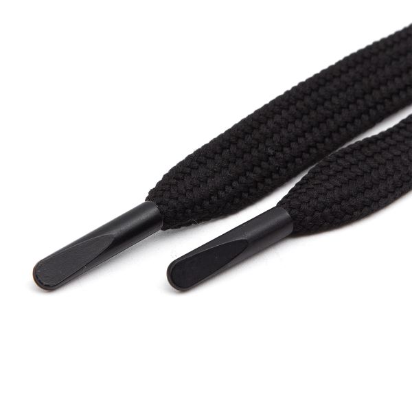Шнурки плоские с металлическим наконечником 10.0 мм / 100см, 2 шт/упак (черный), 6220-0134