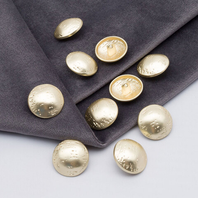 Пуговицы на ножке 28L=18 мм, металл, M.Gold (матовый золотой), 10 шт, MP21