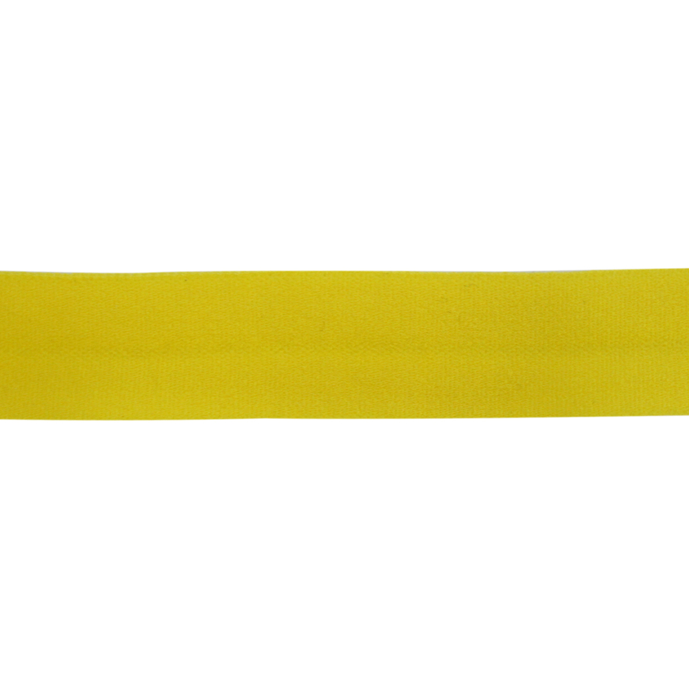 Бейка косая трикотажная 15 мм, 132 метра, (0511-0071), 8012 желтый