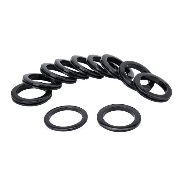 Люверс шторный ⌀50 мм, с многоур. замком пластик, 24 черный, 10 шт