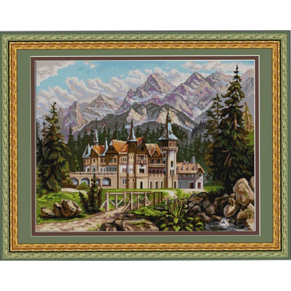 Рисунок для вышивания бисером Конек, 9660 Замок 45х60 см