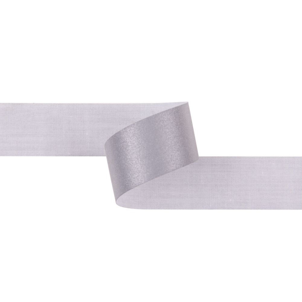 Лента светоотражающая (катафотная) [cpl:420], 25 мм / 50 метров, серебро, Gamma JF9101