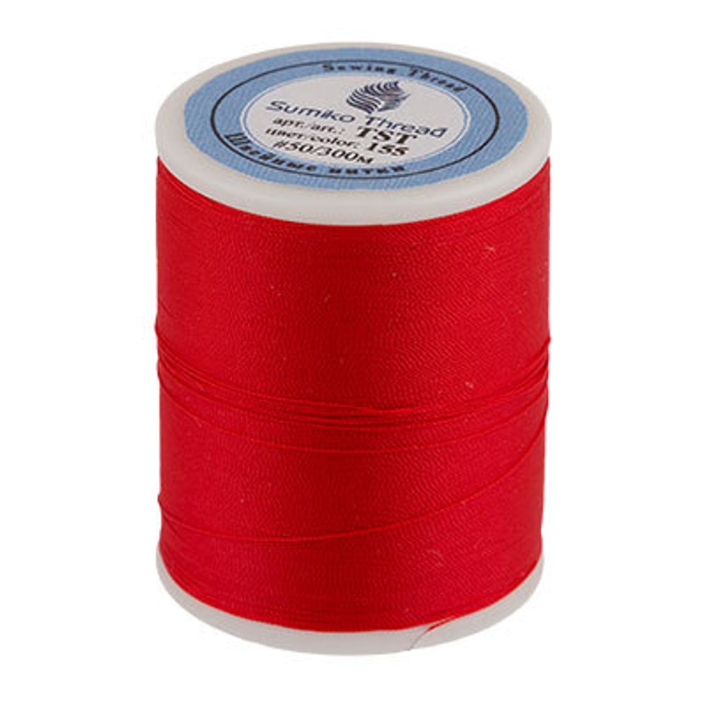 Нитки для трикотажных тканей SumikoThread 300 м, (328 ярд), 155 красный